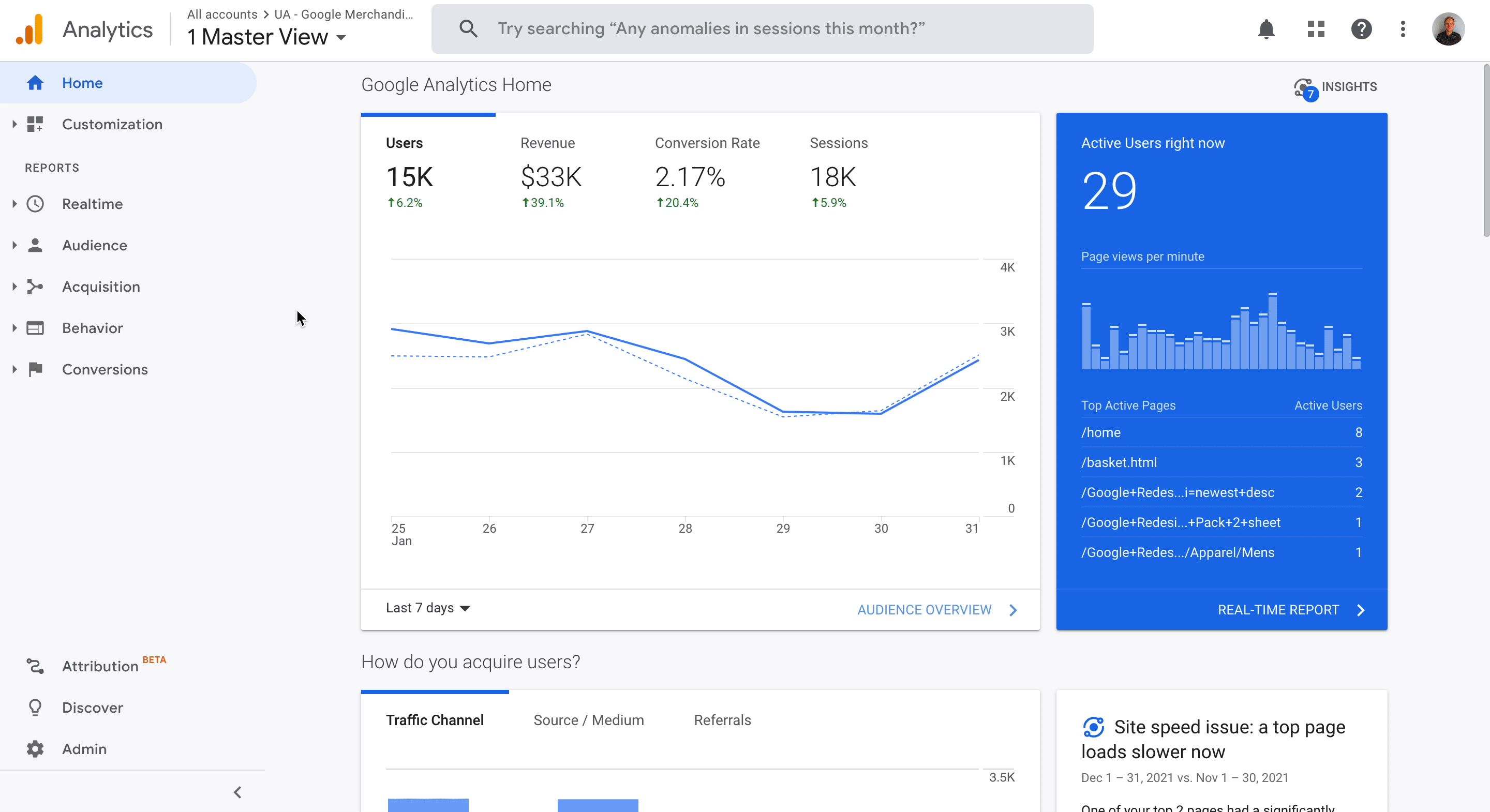 google analytics behavior flow report