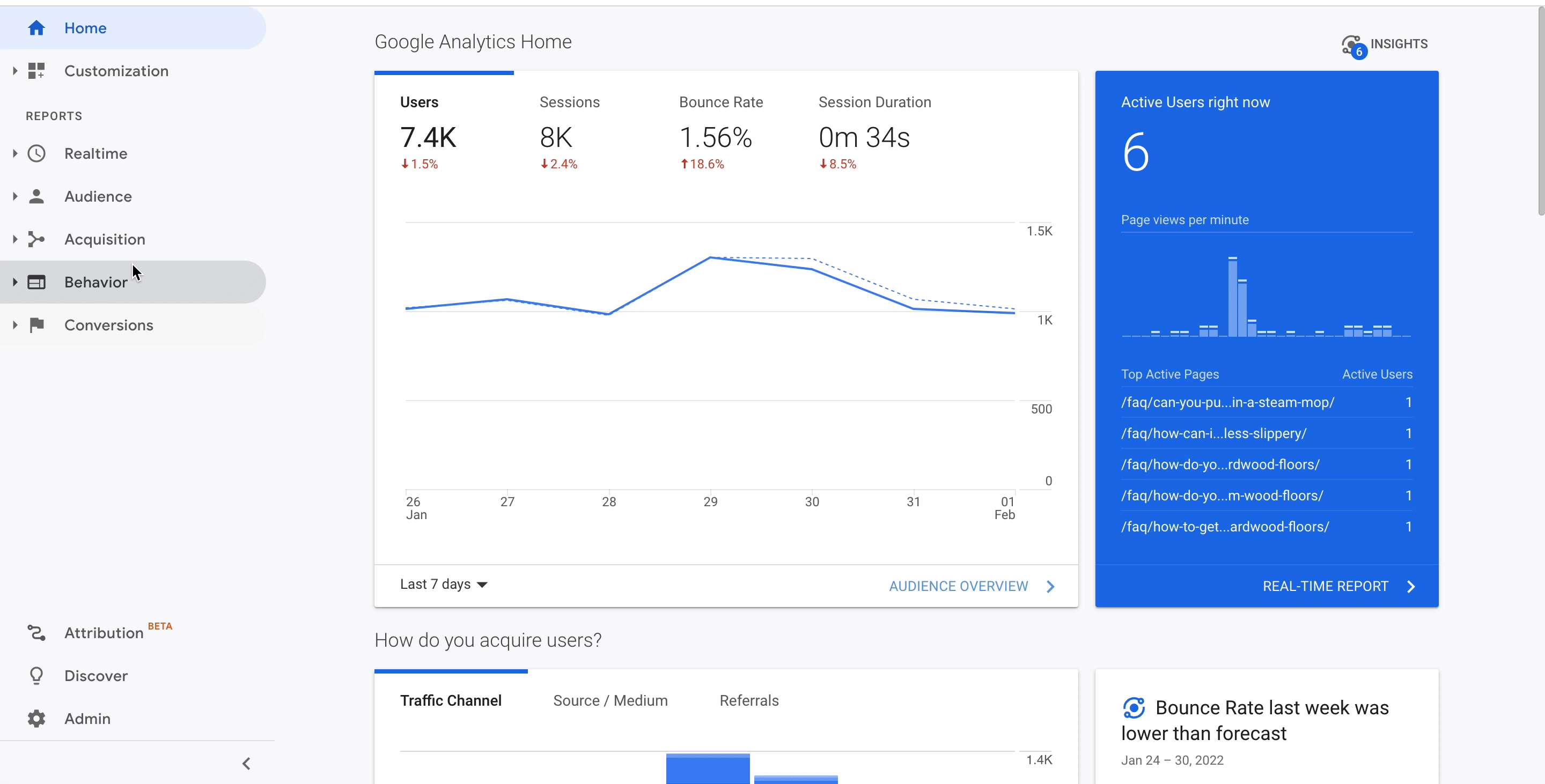 google analytics source medium report